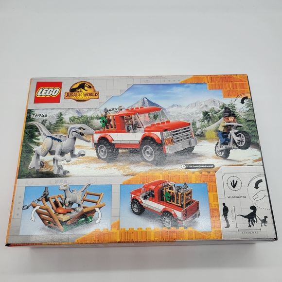 Lego Jurassic World Dominion. Blue & Beta Velociraptor Capture. - Picture 6 of 10